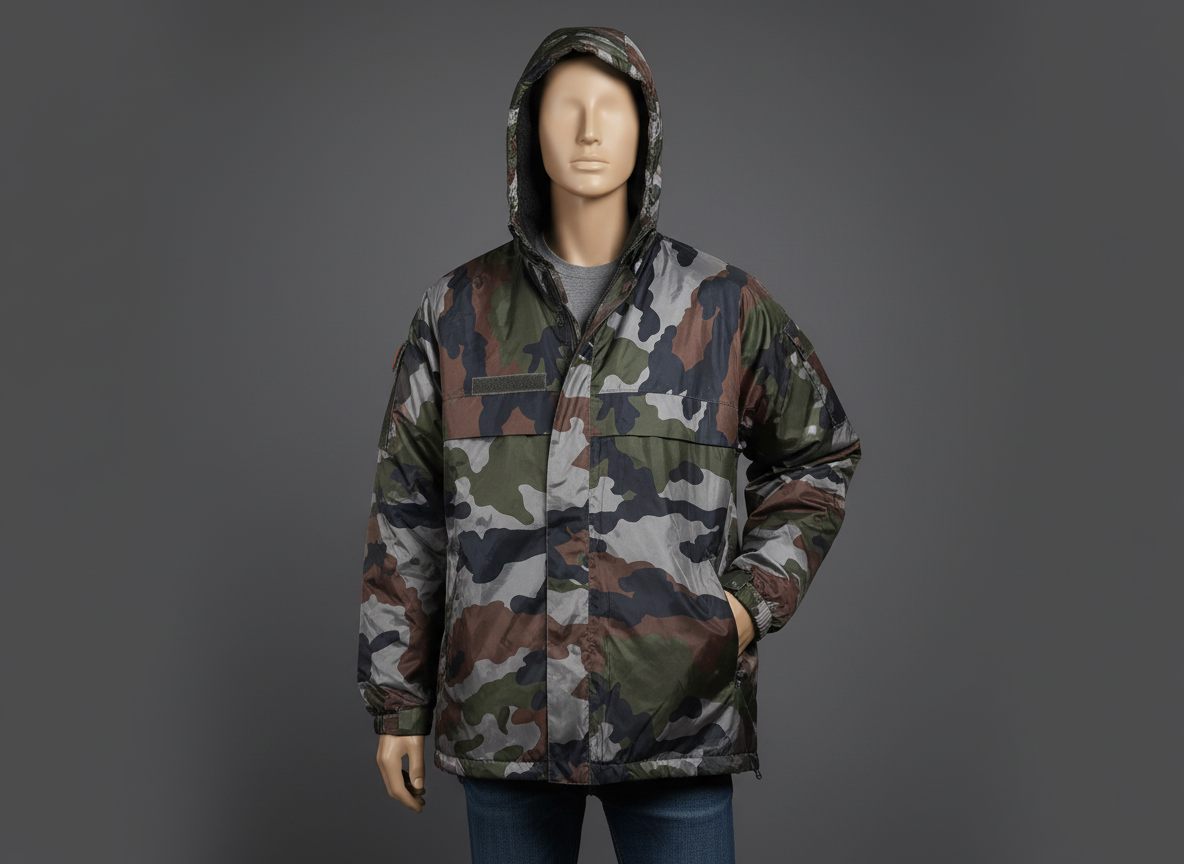 Veste à capuche camouflage