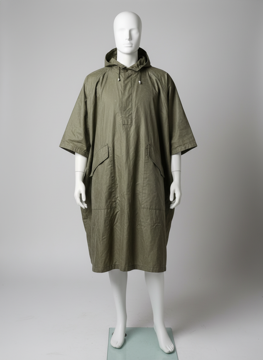 Imperméable long kaki