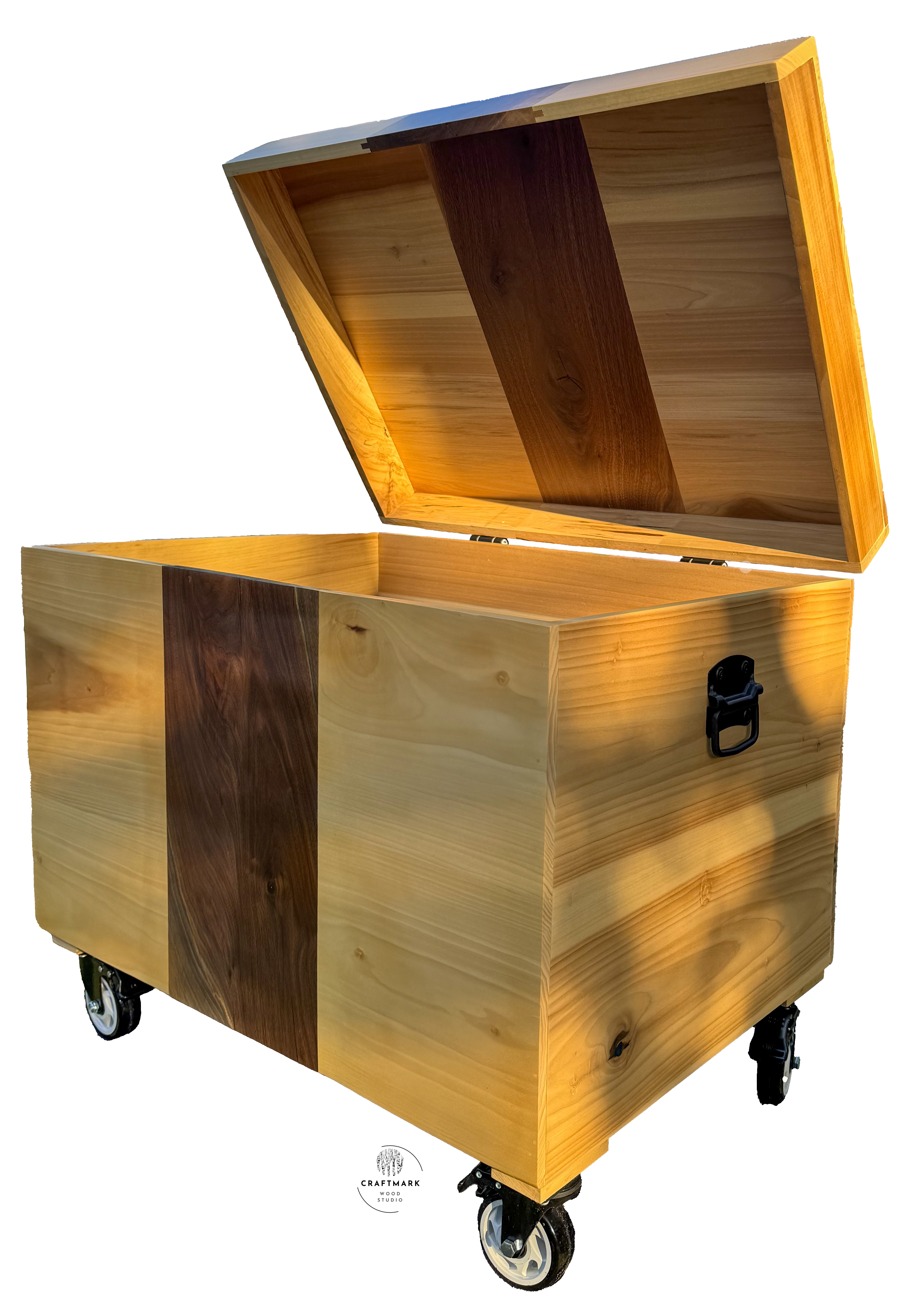 Walnut Waterfall Equestrian Tack Trunk