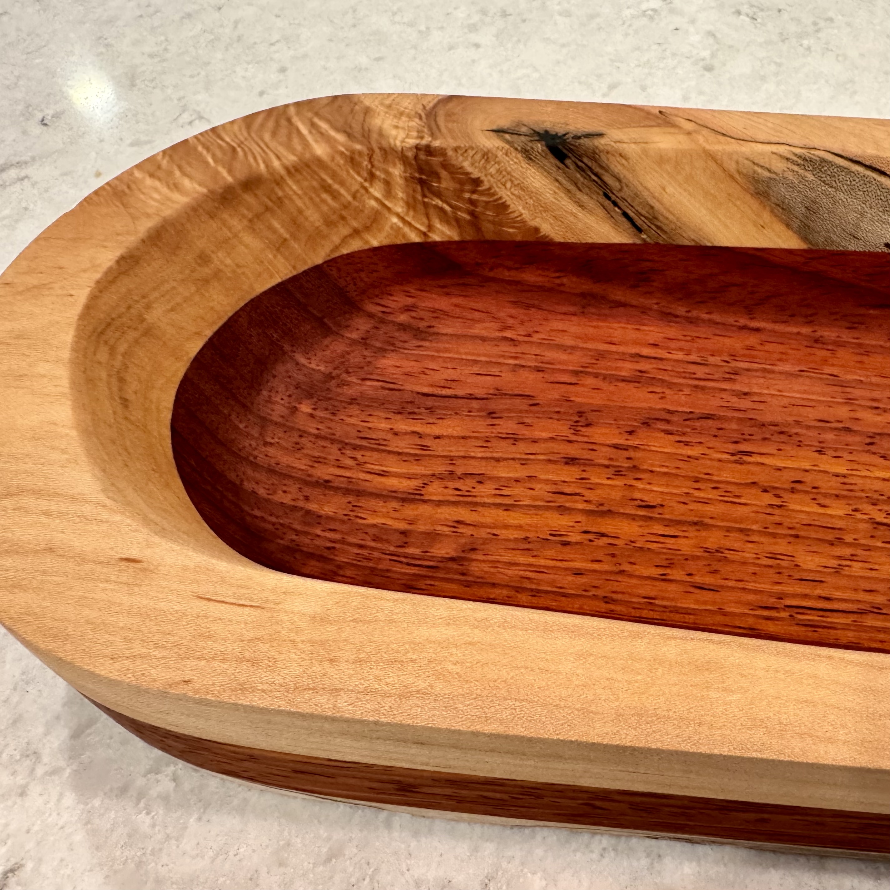Cherry Glow Handcrafted Tray