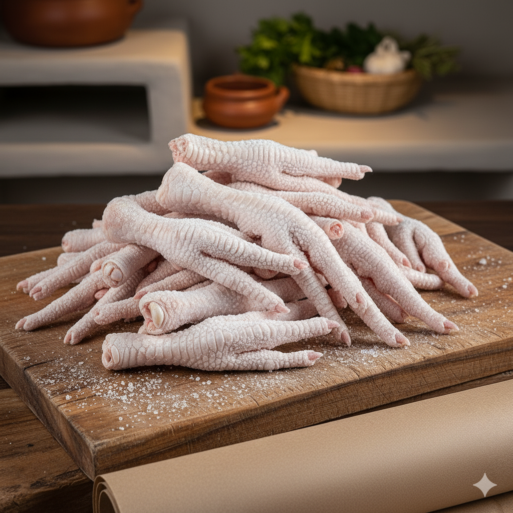 Patas de pollo congeladas