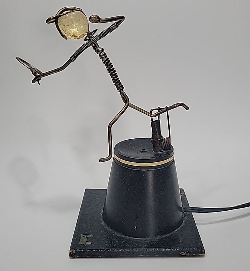 Kinetico Gordon Bradt 1970s Tennis Player Sculpture