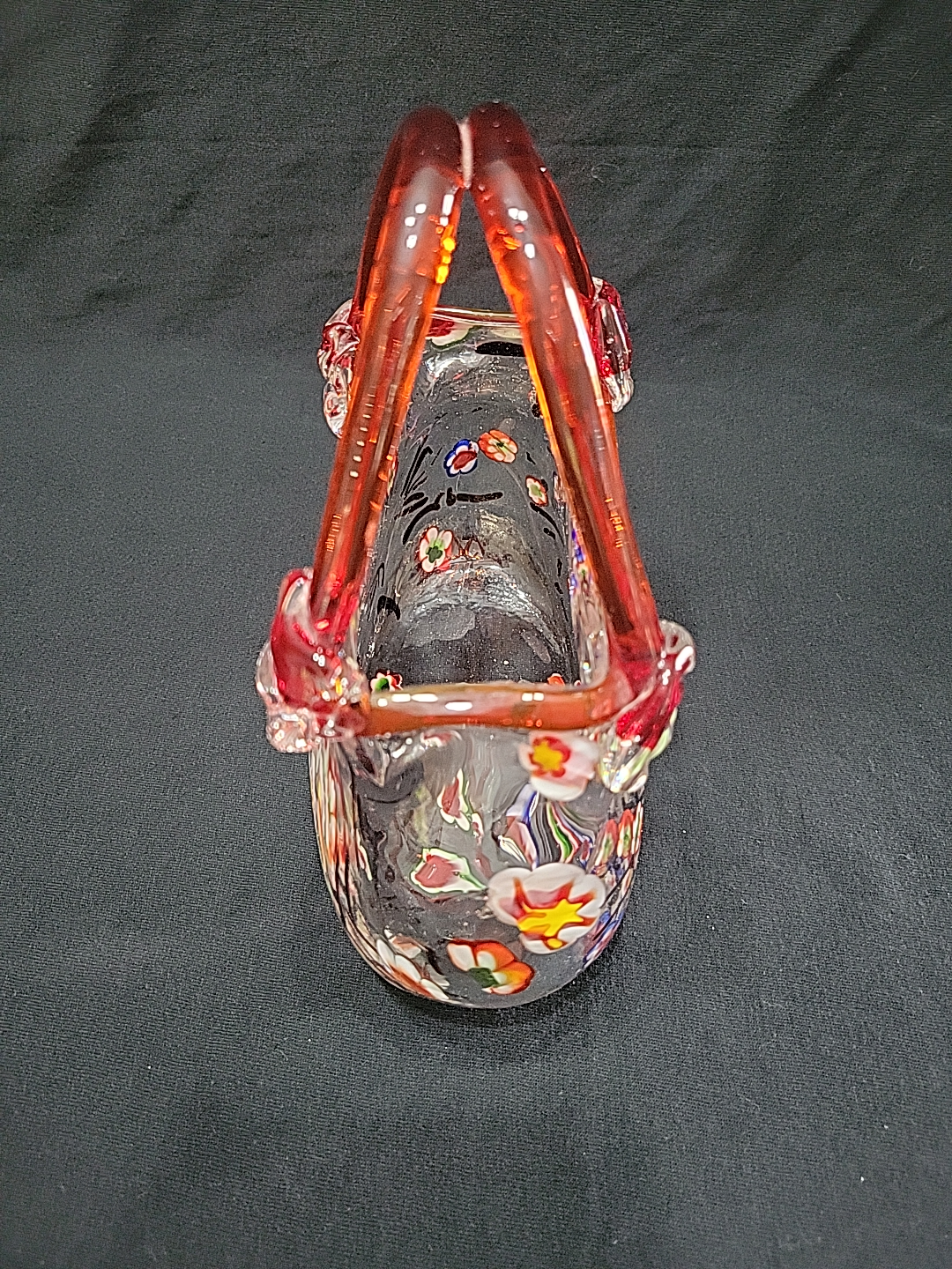 Hand Blown Art Glass Purse