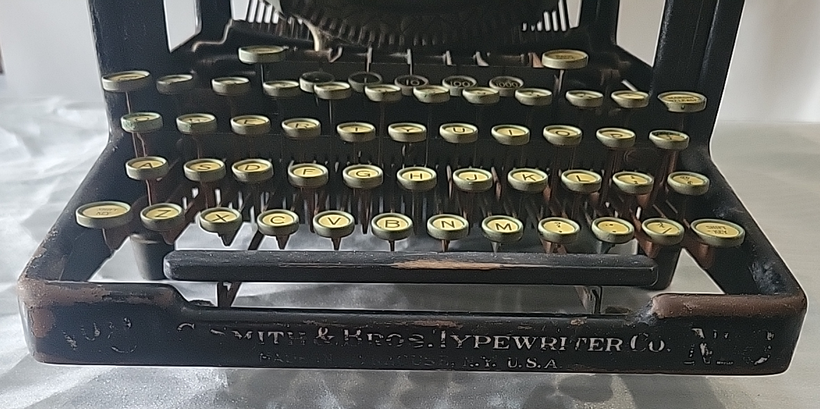 L C Smith No. 8 Manual Typewriter
