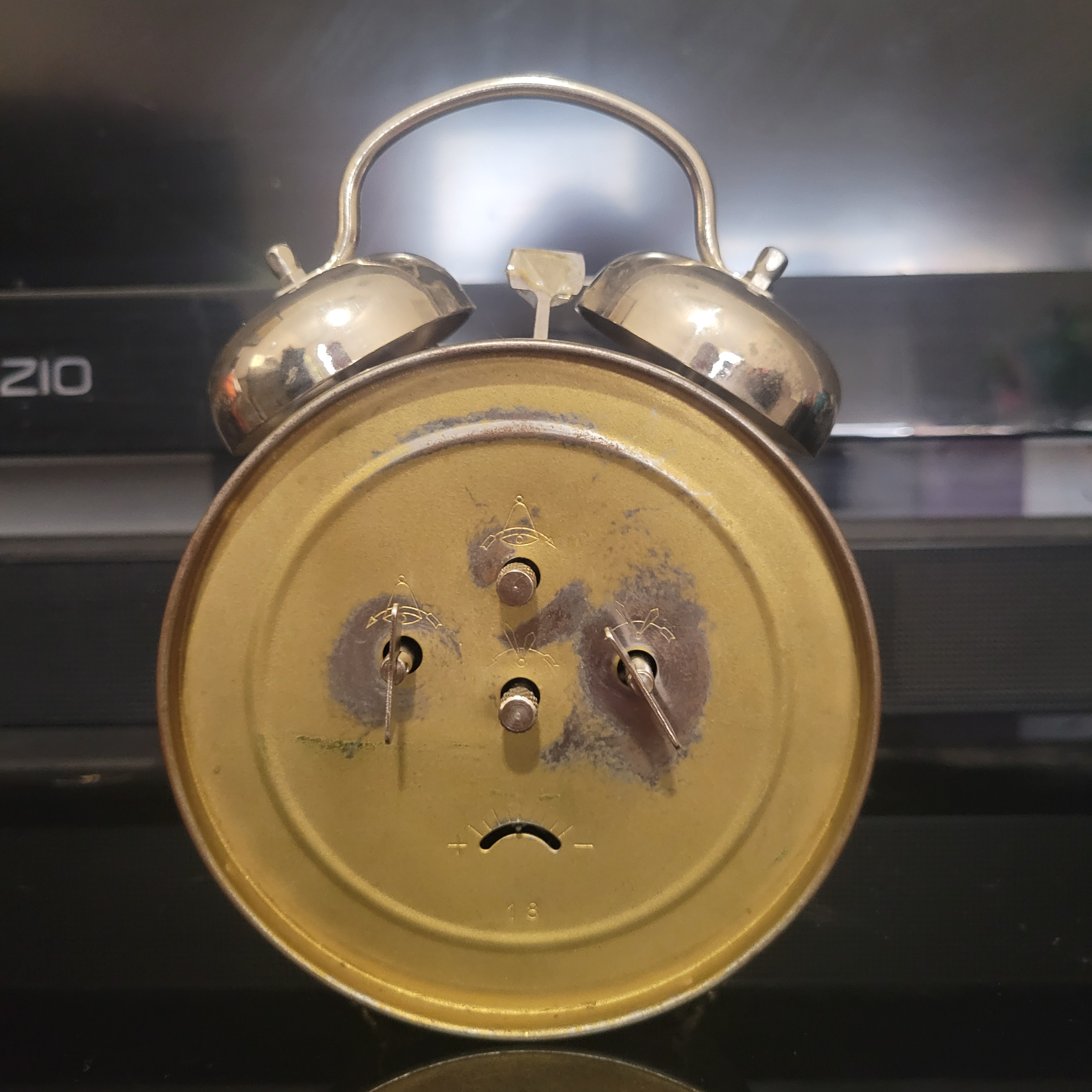 INSA Yugoslavia Twin Bell Alarm Clock 