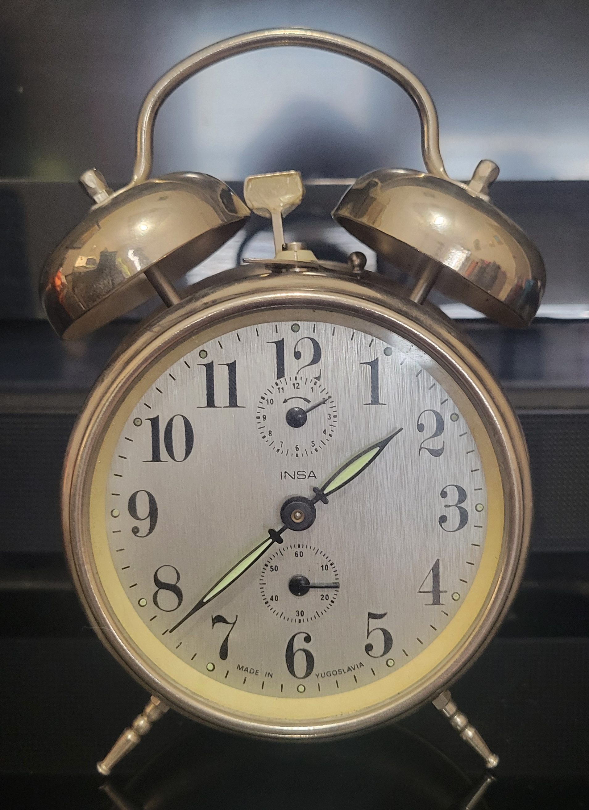 INSA Yugoslavia Twin Bell Alarm Clock