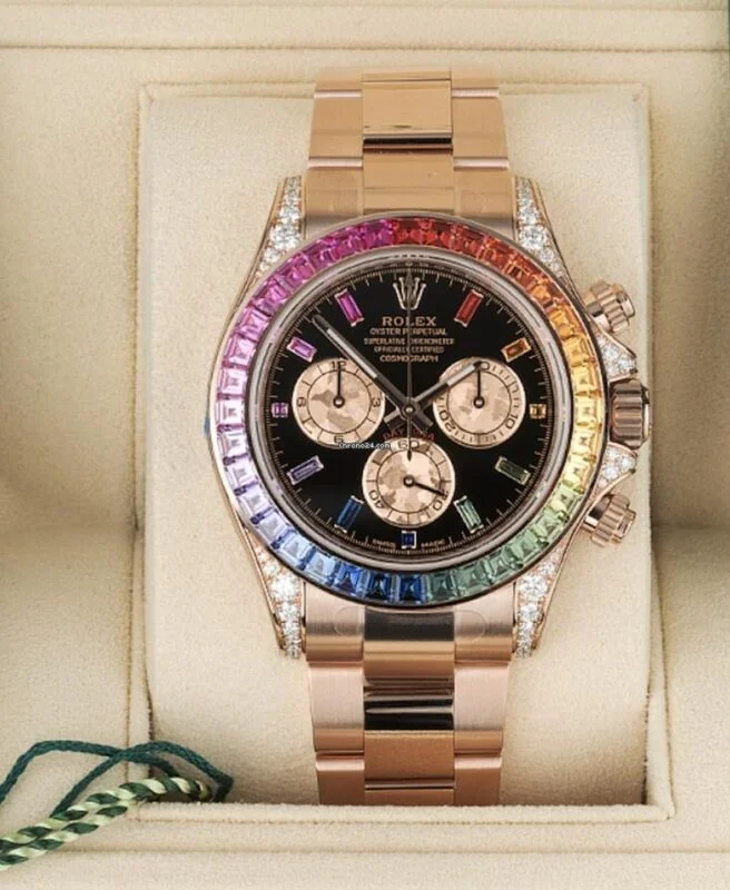 Rolex Cosmograph Daytona Rainbow Rose Gold