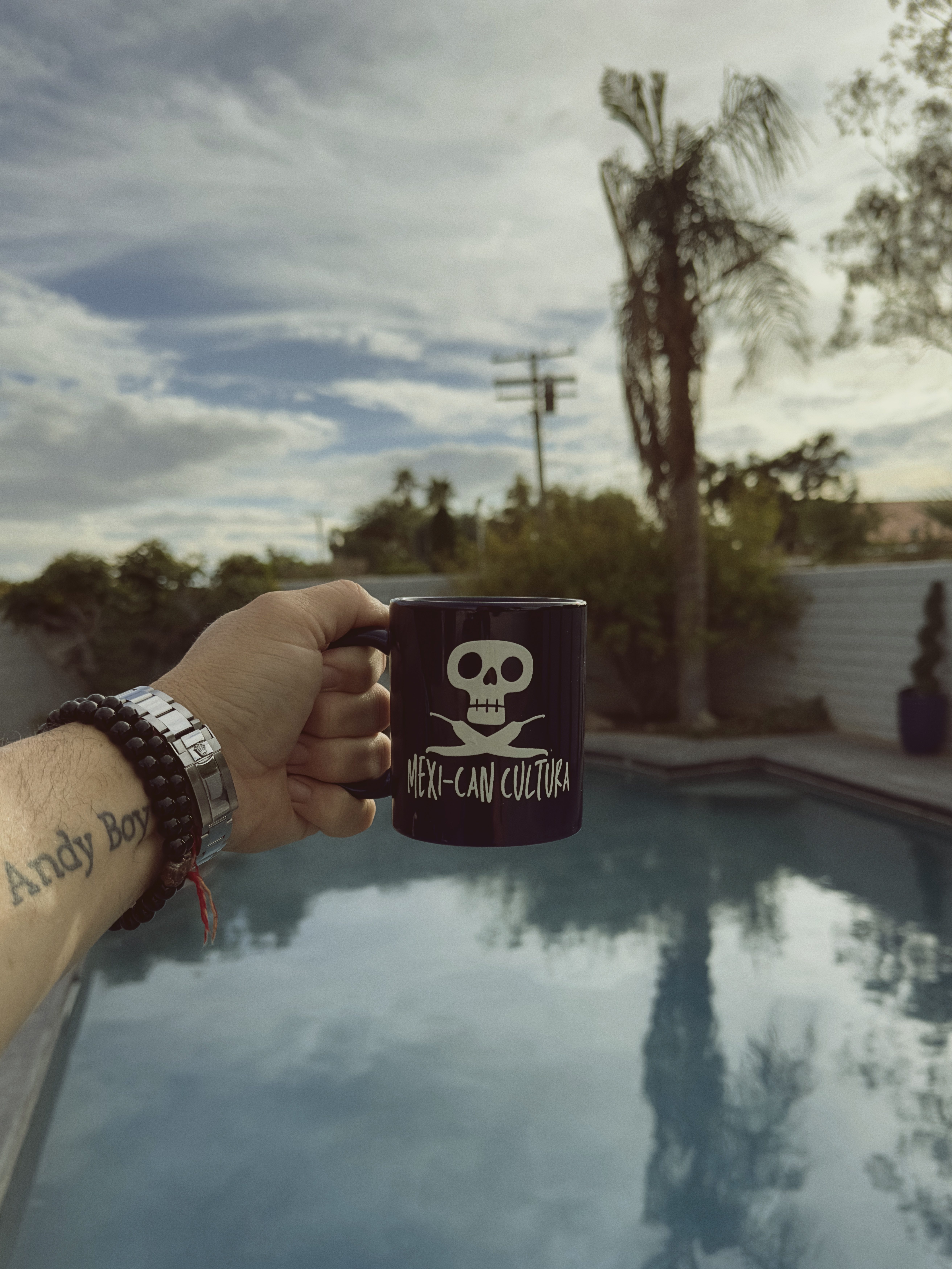 Mexi-Can Cultura 12oz Navy Blue Logo Mug