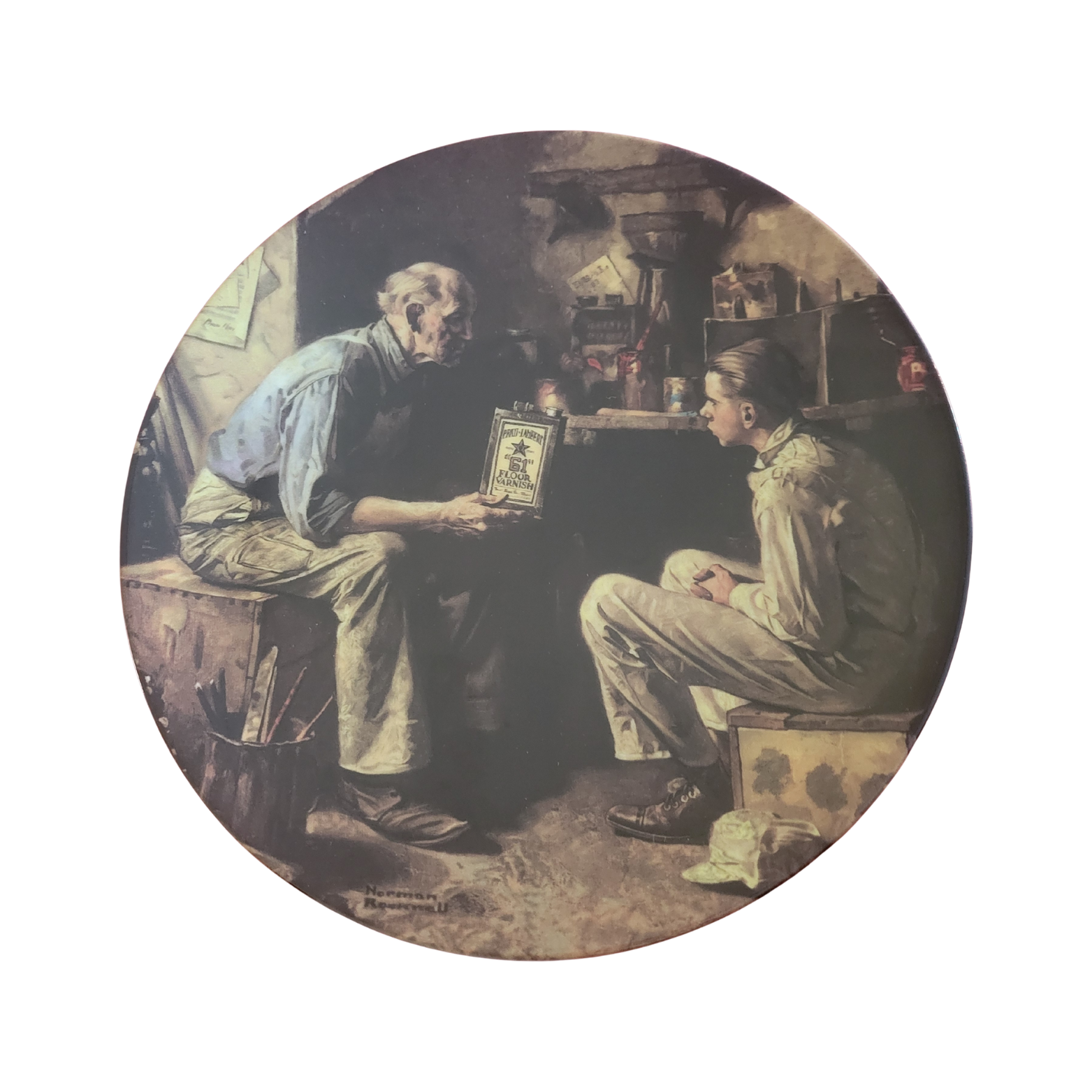 "The Apprentice" Knowles Norman Rockwell Heritage Plate