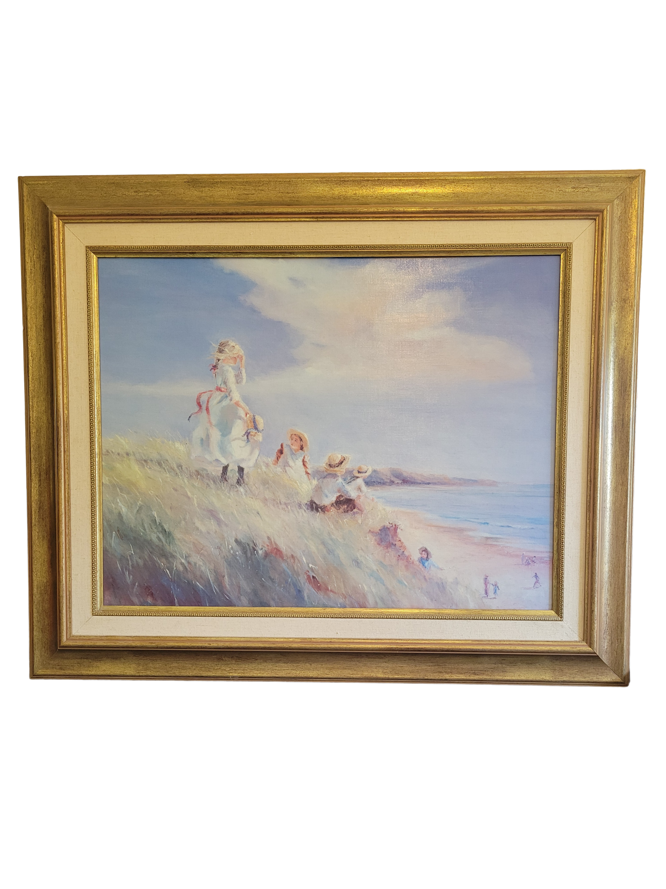 Framed Beach Scene By Judy Talacko