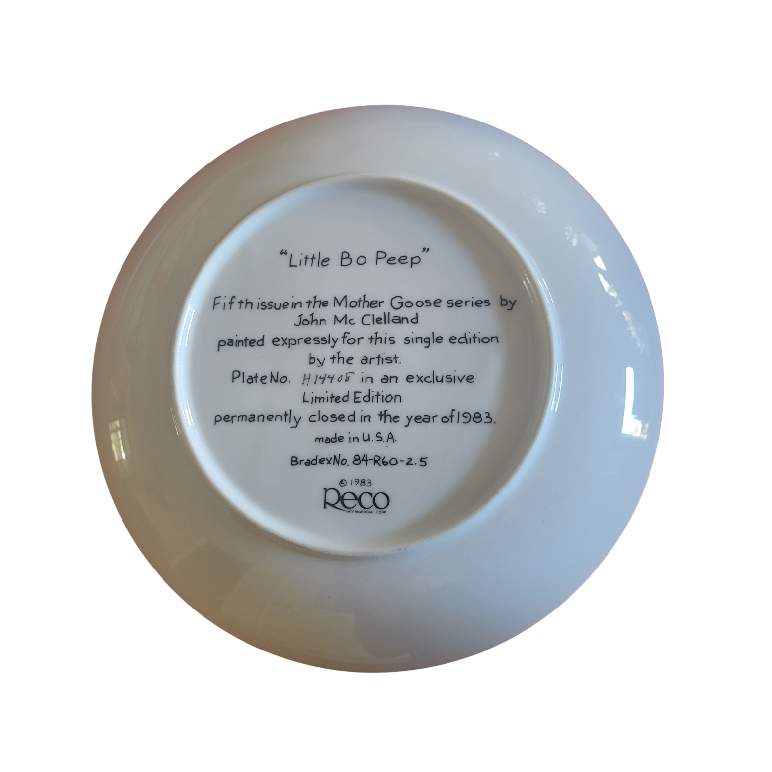 Little Bo Peep Collector Plate