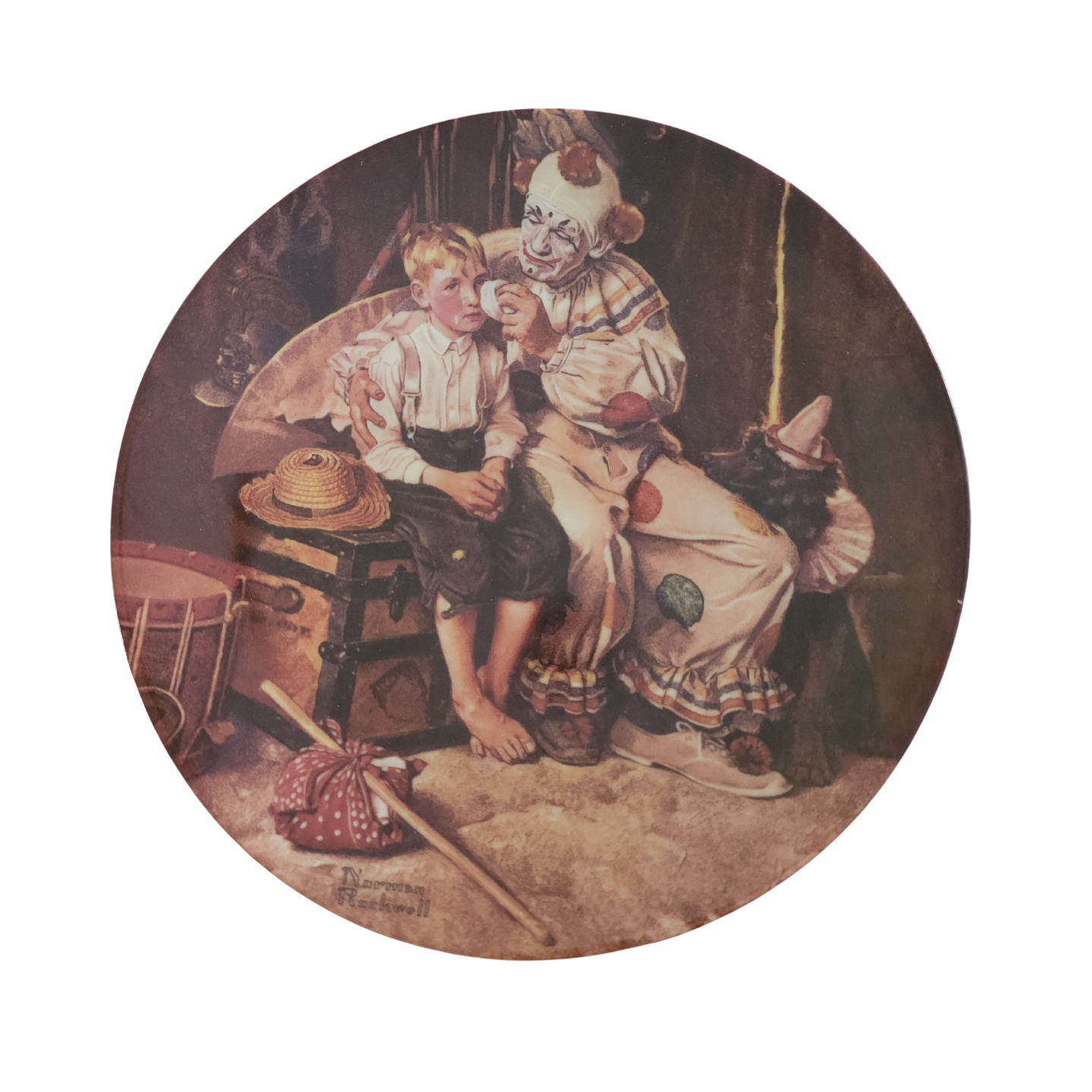 "Sharing A Smile" Norman Rockwell Knowles Collector Plate