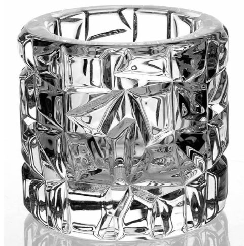 Tiffany  and Co. Crystal Cut Rock Candle Holder