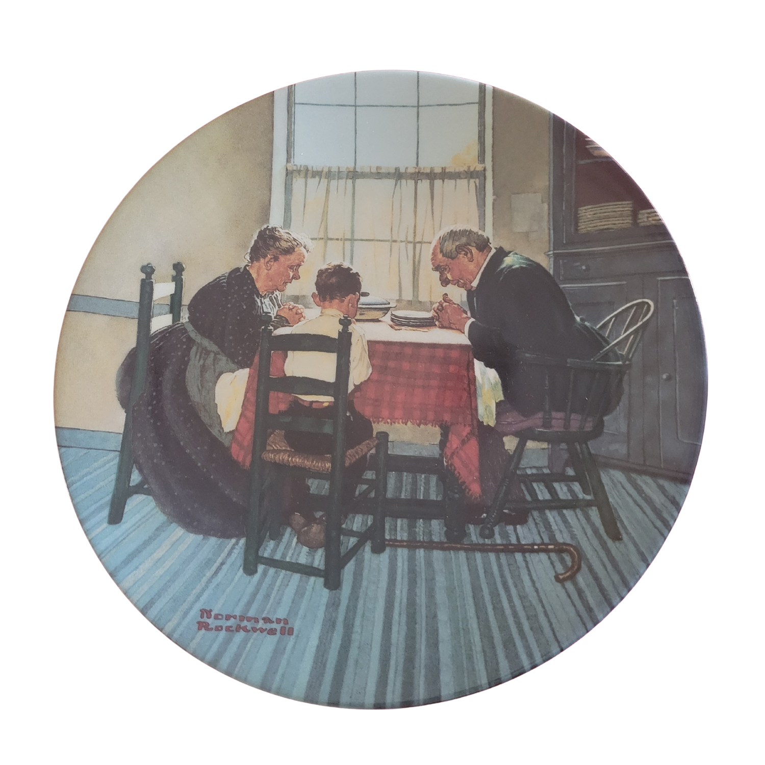 "Family Grace" The Knowles Norman Rockwell Collector Plate