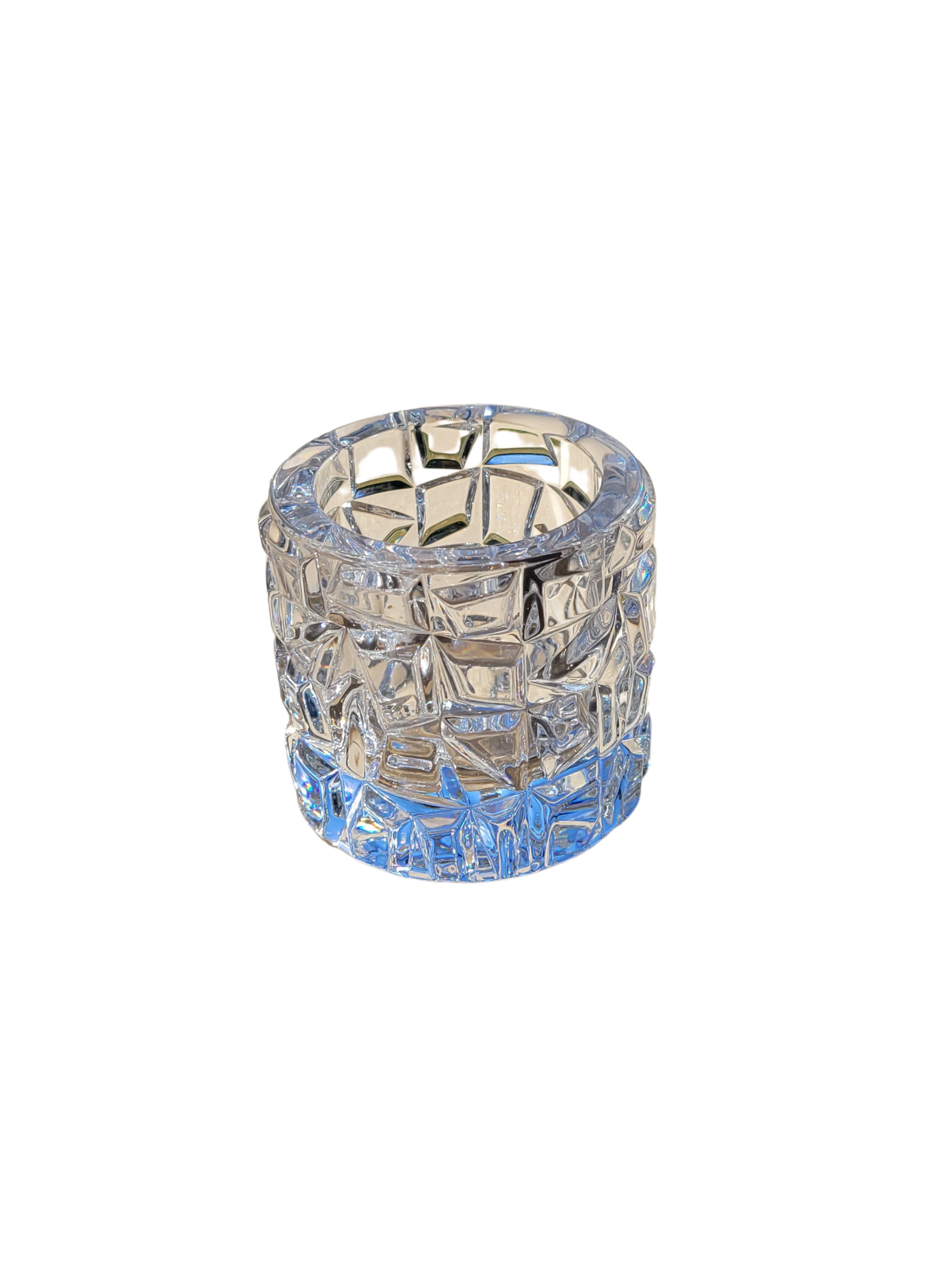 Tiffany  and Co. Crystal Cut Rock Candle Holder