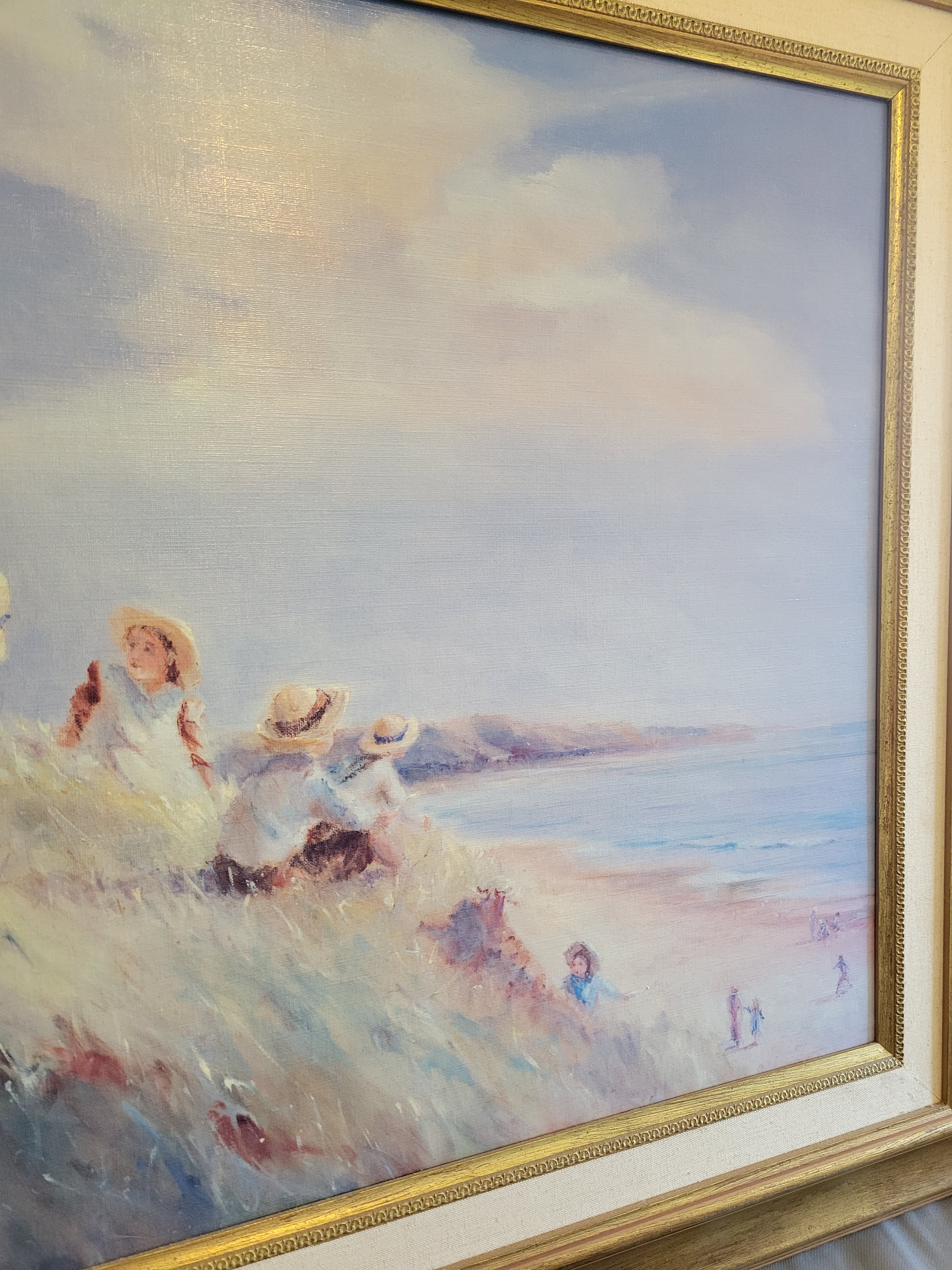 Framed Beach Scene By Judy Talacko