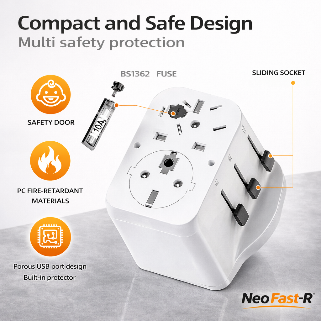 Neo Fast-R Universal Travel Adapter PD20
