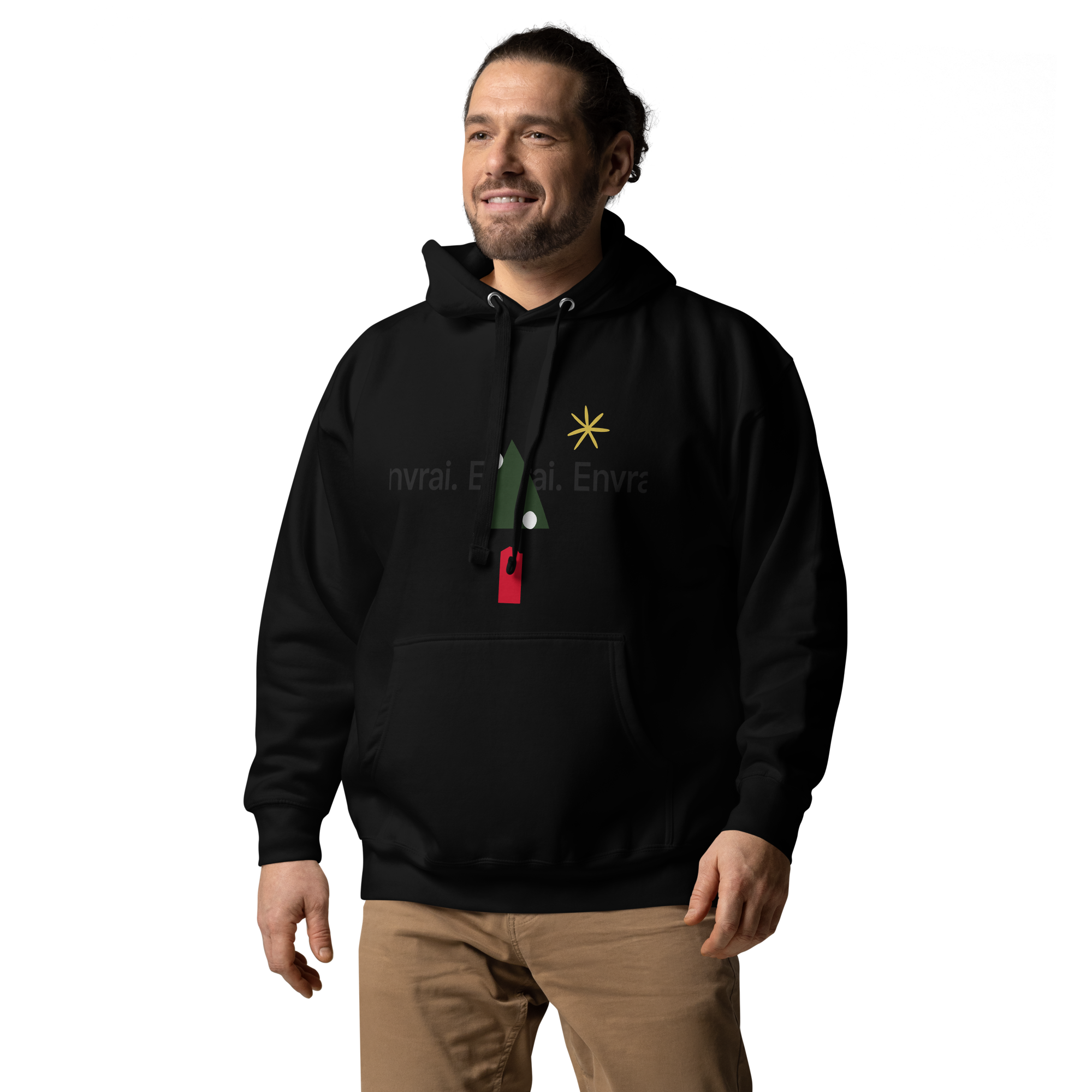 Sweat à capuche arbre de Noël Envrai.