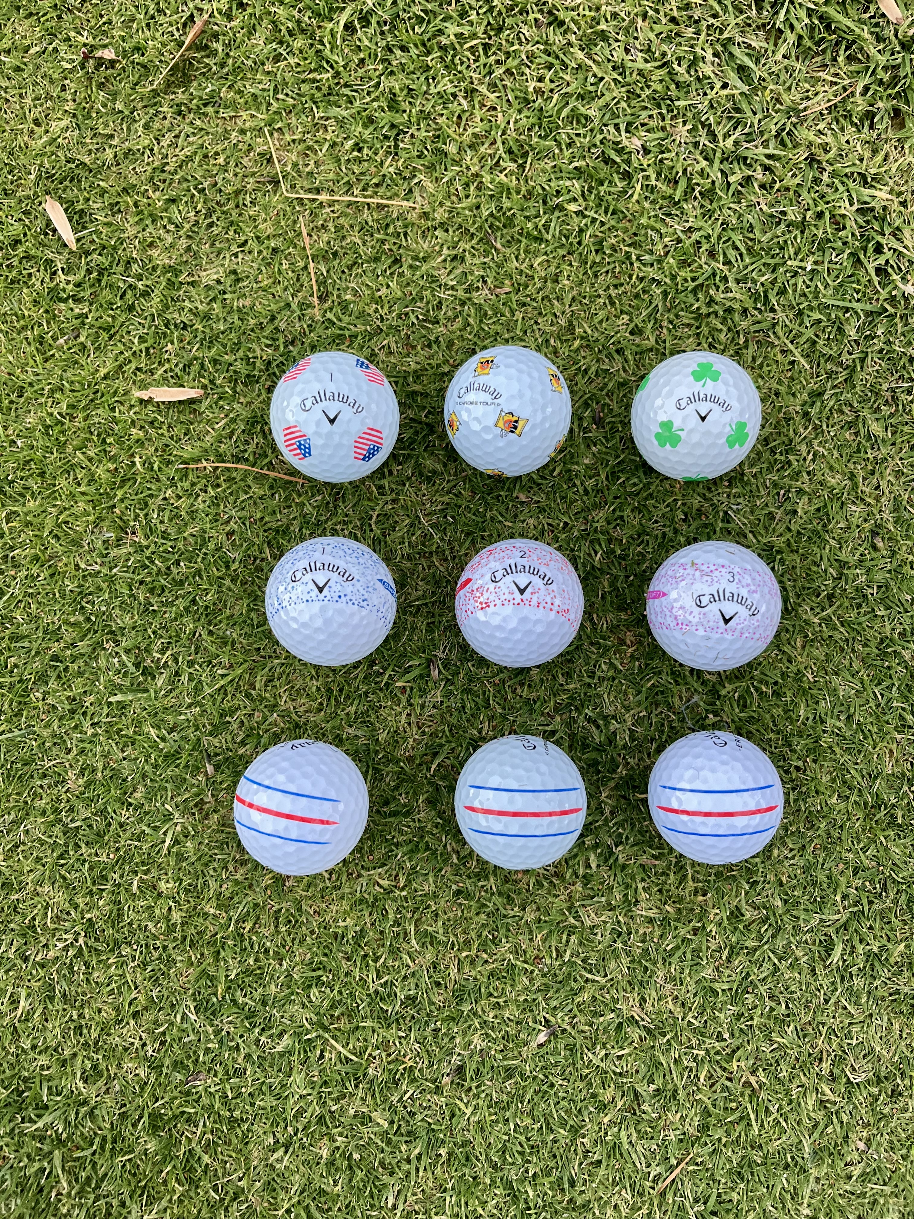 CALLAWAY CHROME SOFT AND TRIPLE TRACK