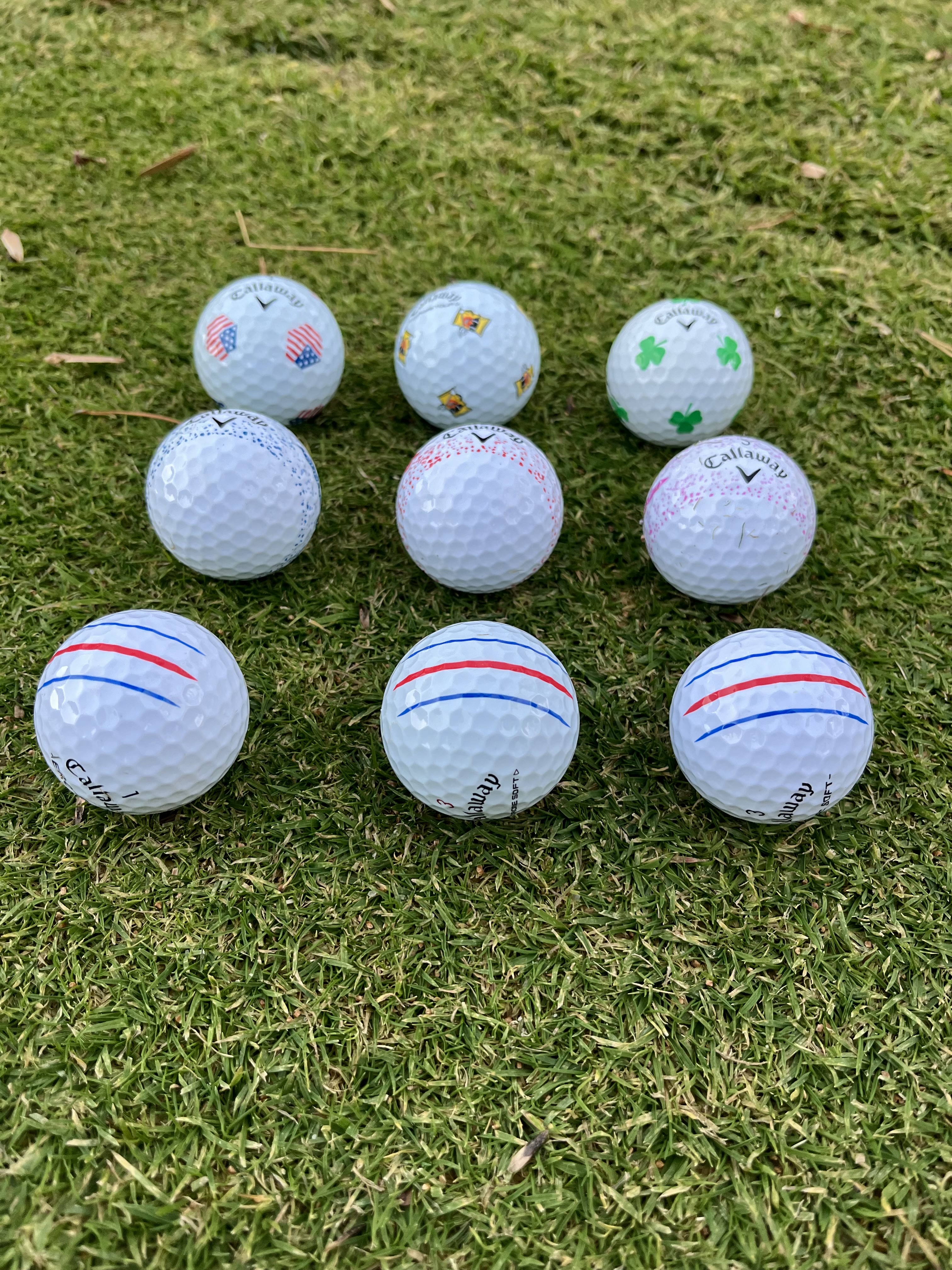 CALLAWAY CHROME SOFT AND TRIPLE TRACK