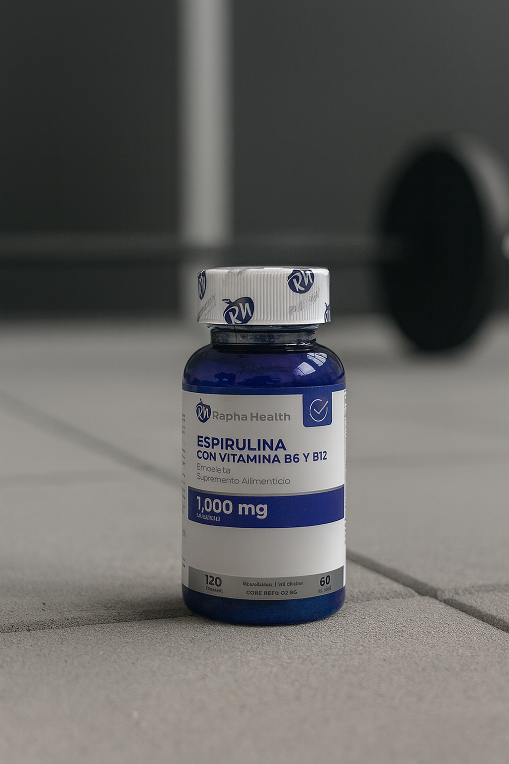 Espirulina con vitamina B6 y B12