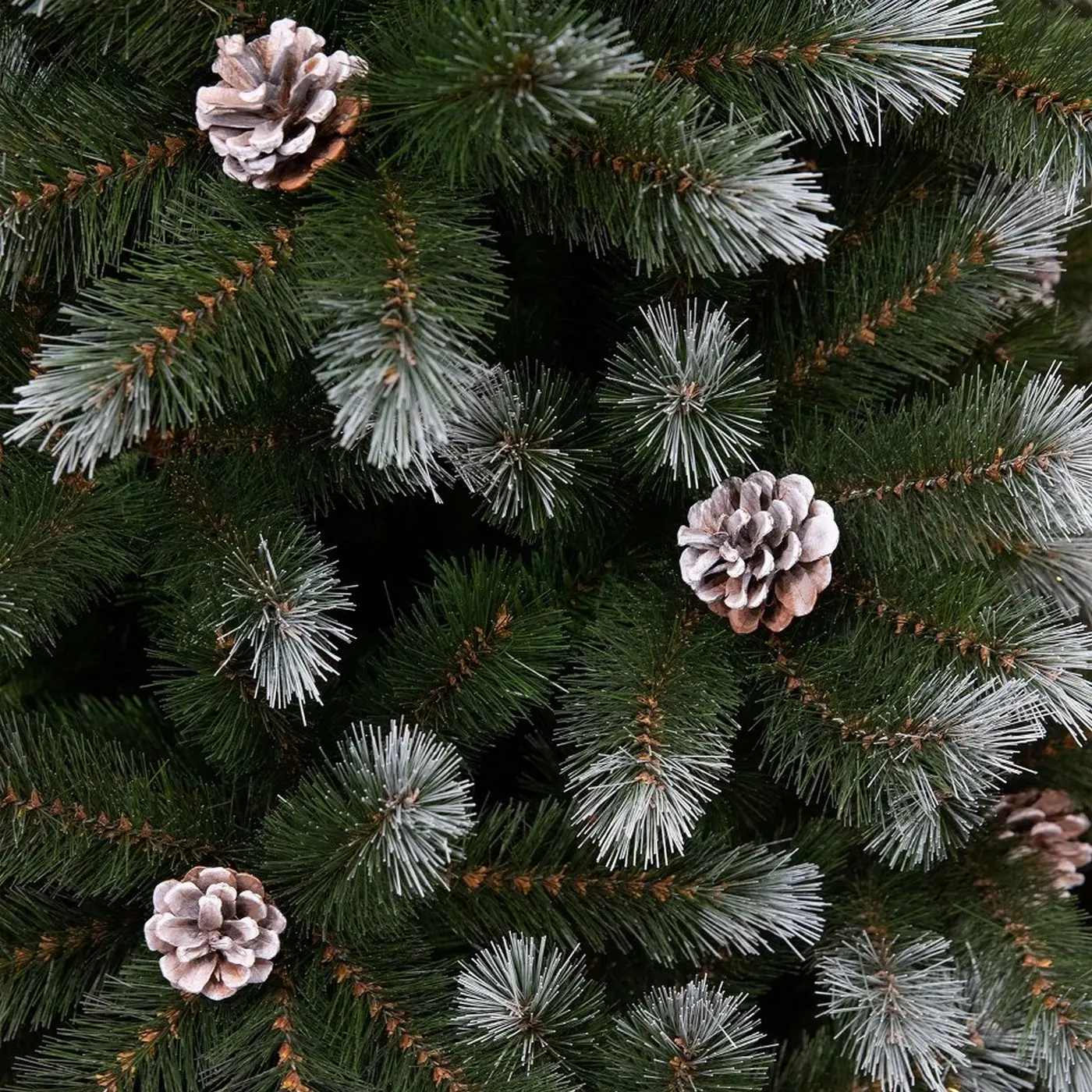 Artificial Christmas tree in frosted green with pine cones Pittsburgh