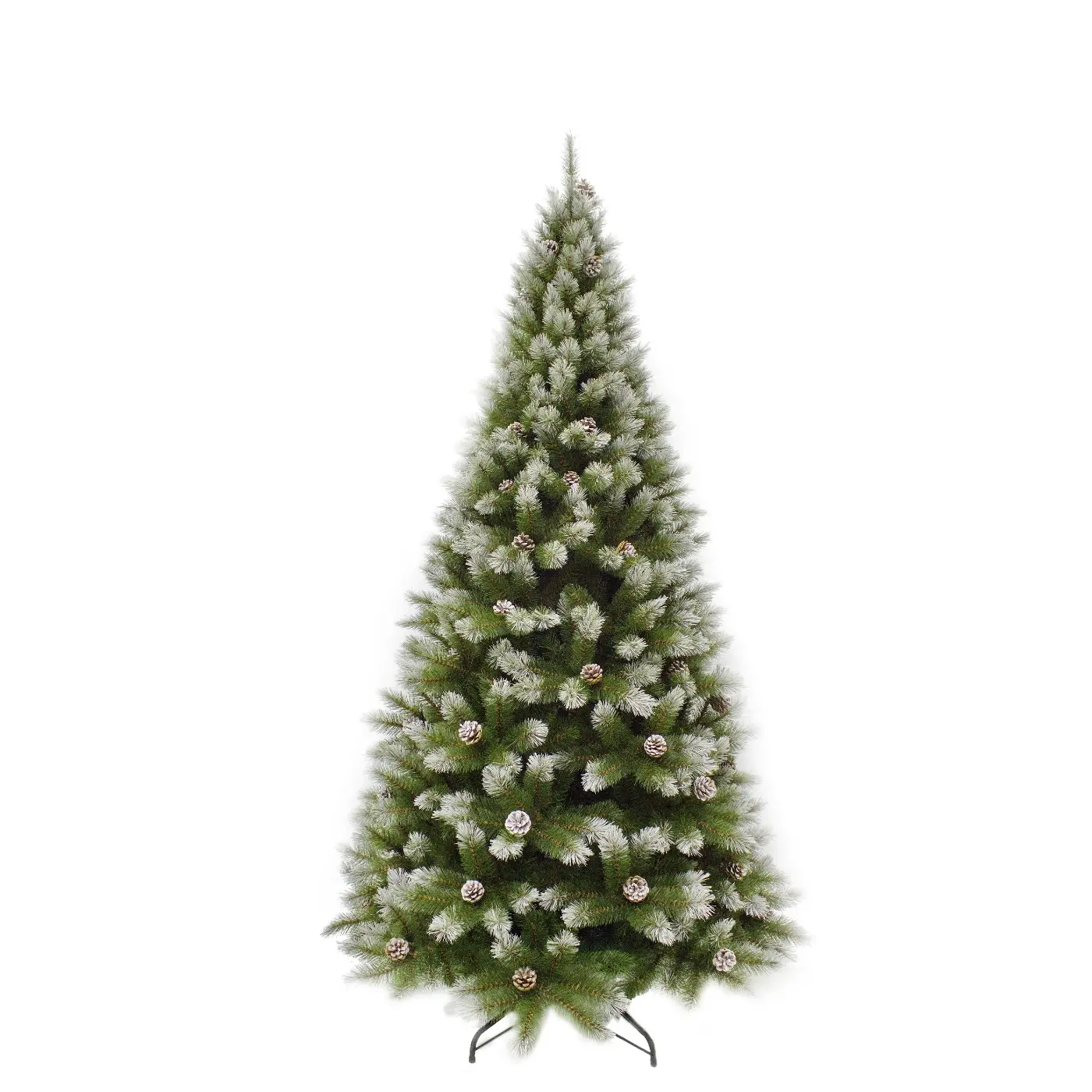 Artificial Christmas tree in frosted green with pine cones Pittsburgh