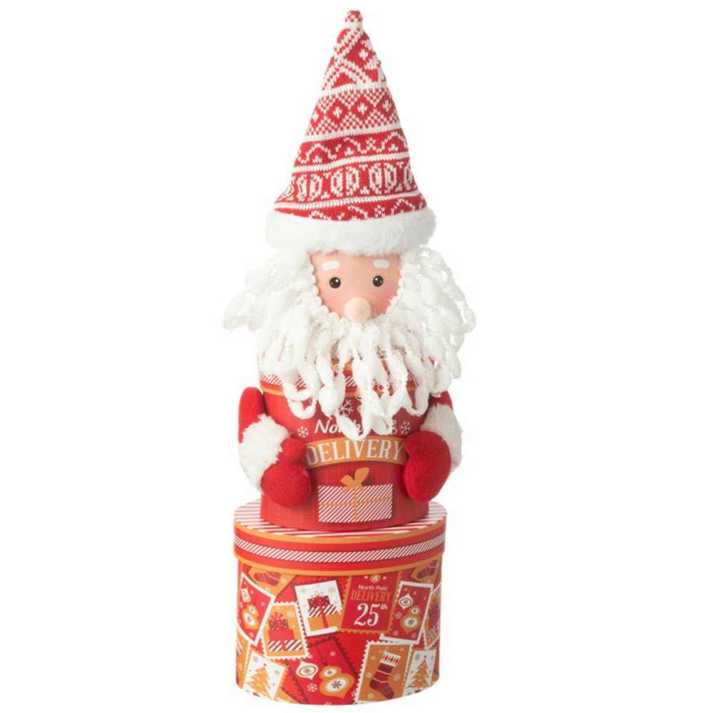Santa Claus "Delivery" Gift Box, 47 cm, Red