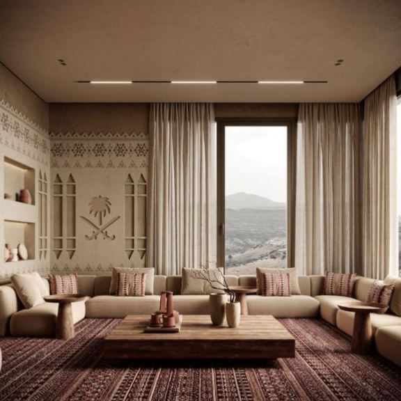 طاولة قهوة خشبية