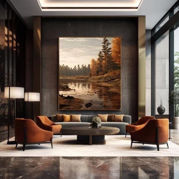 لوحة فنية تجريدية عصرية