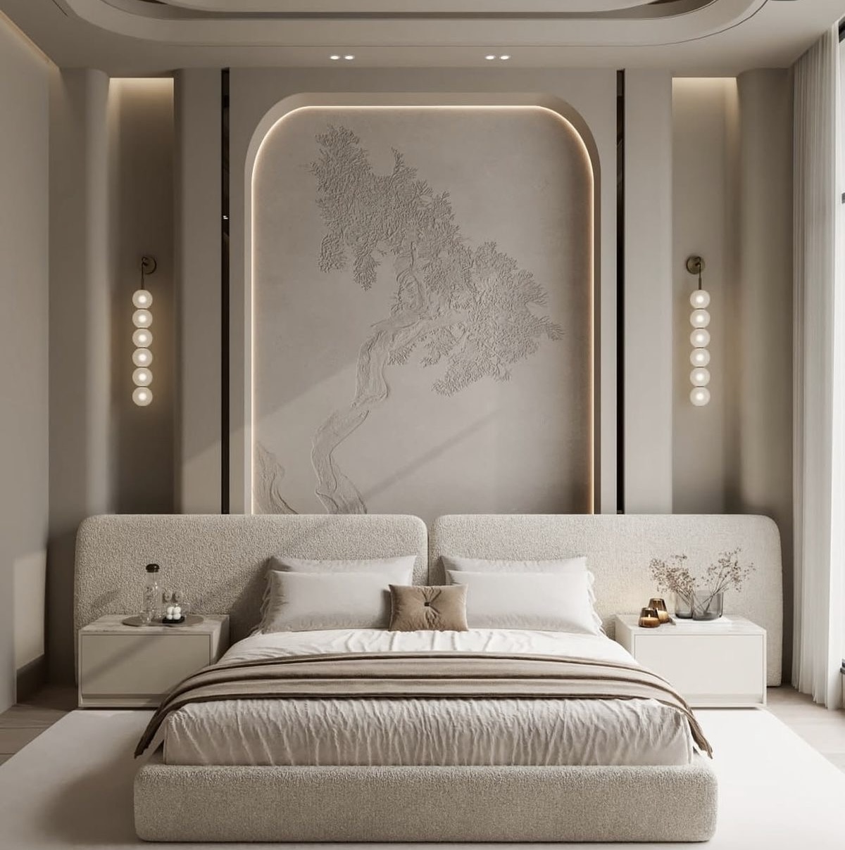 سرير عصري فاخر