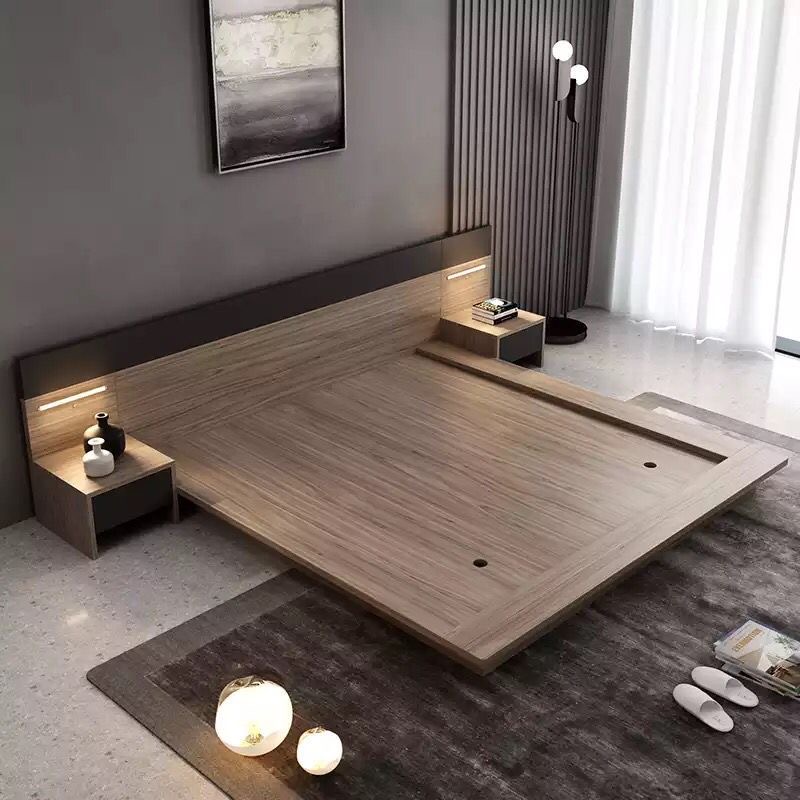 سرير نوم خشبي فاخر