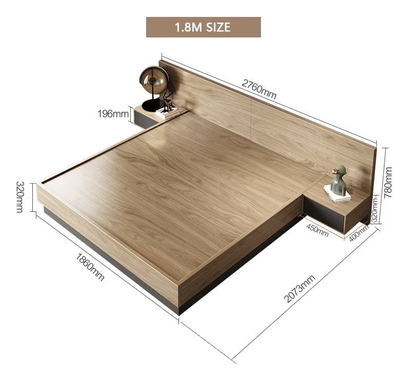 سرير خشبي مودرن