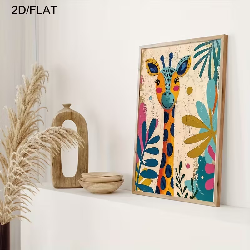 مجموعة لوحات حيوانات ملونة للأطفال