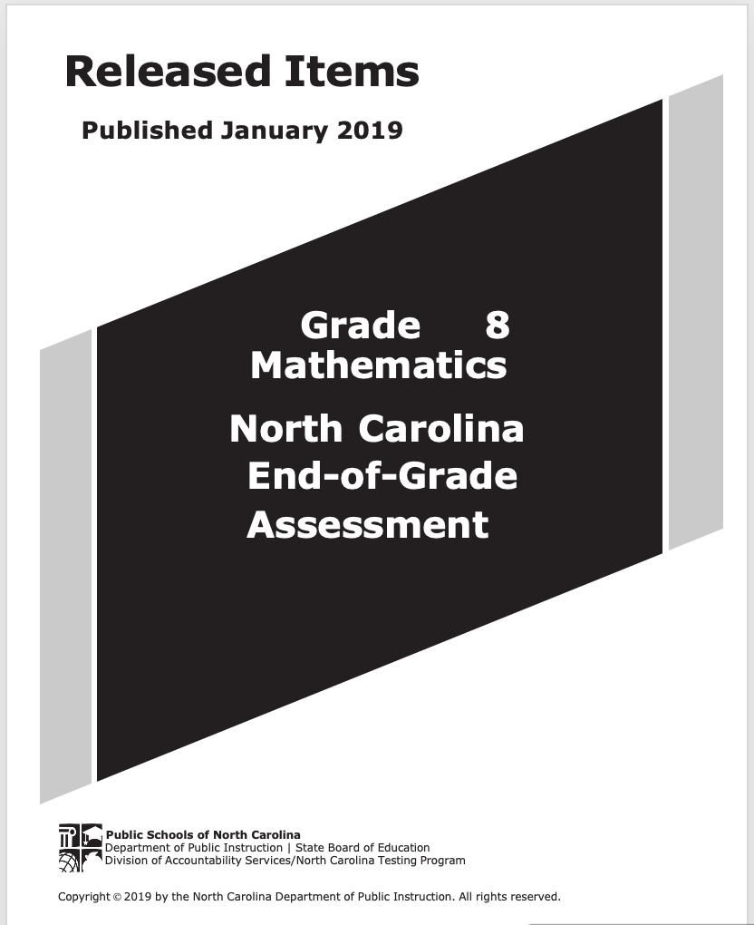 NC Grade 8 End-of-Grade Test Practice with Solutions - ppt