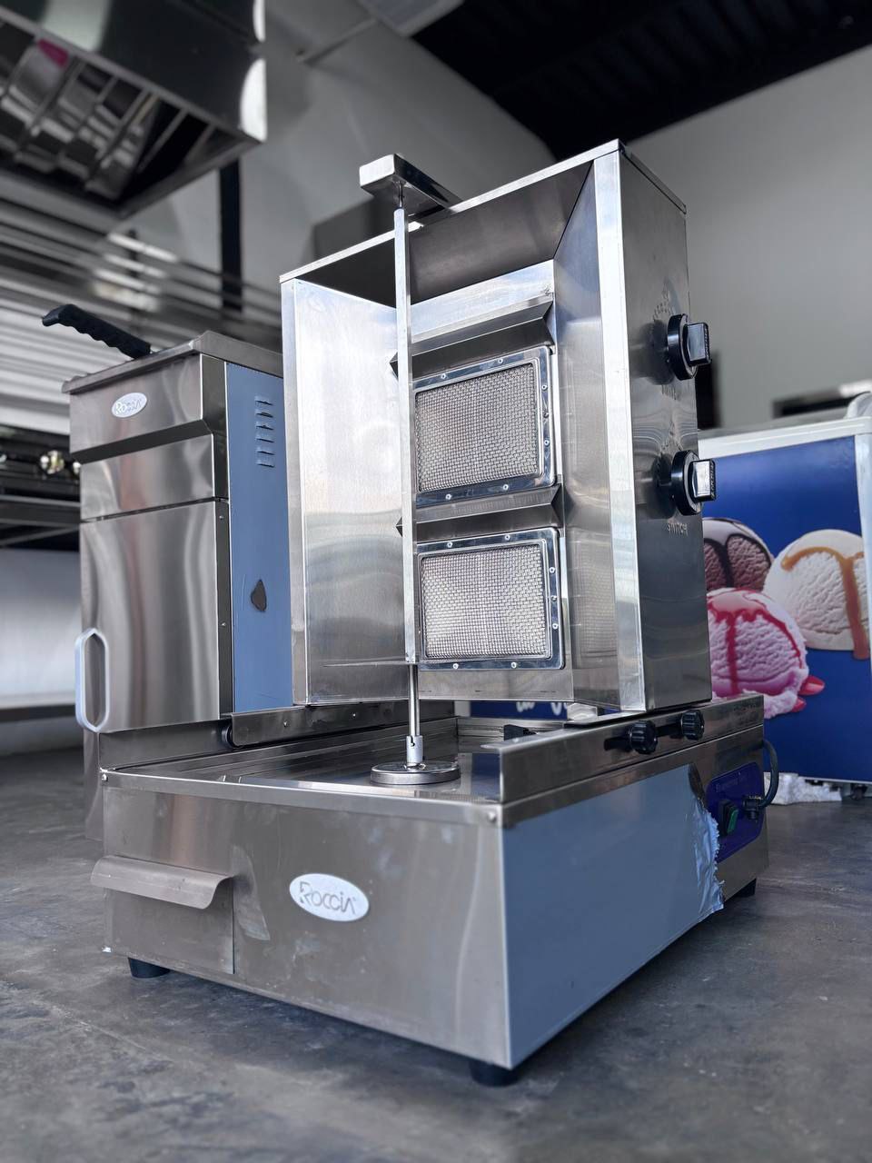 Equipo asador para Shawarma