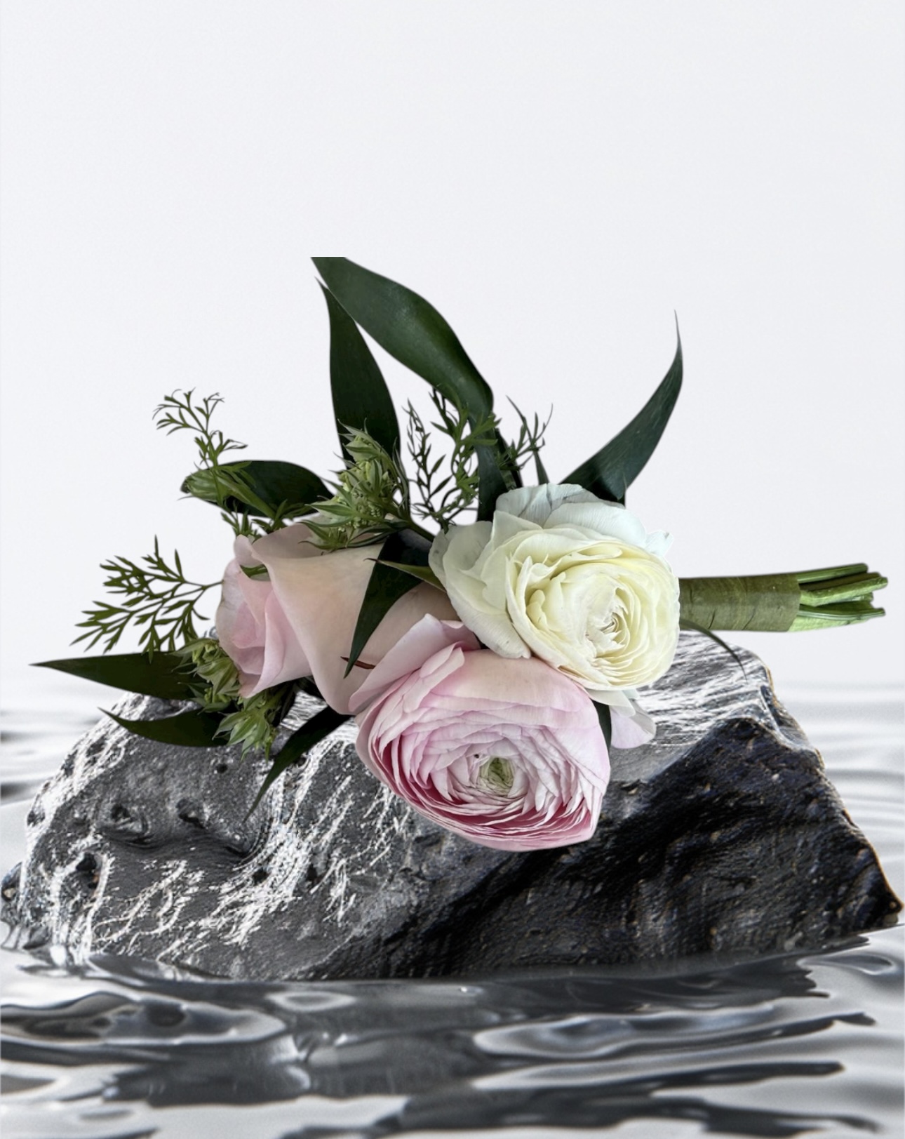 Elegant ranunculus boutannieres