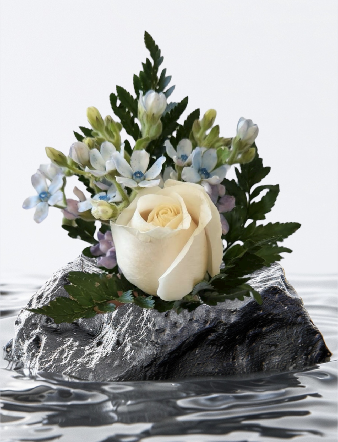 Elegant Floral Rock Arrangement