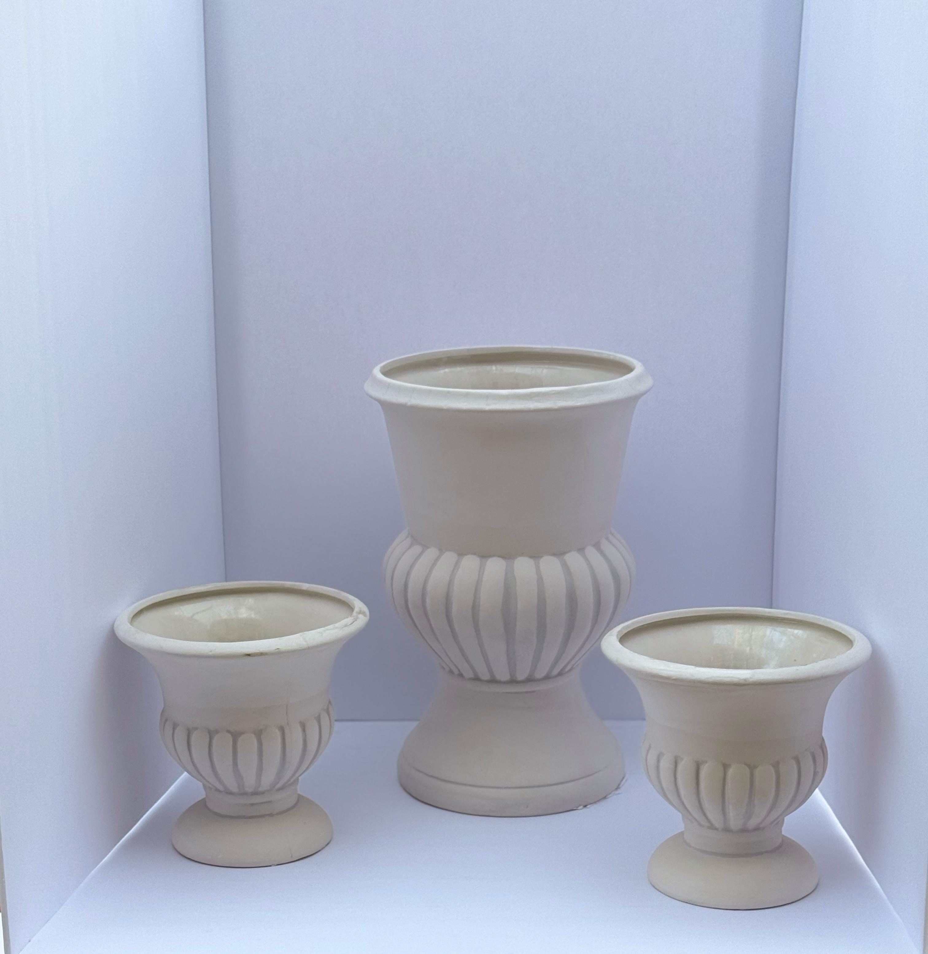 Set of Decorative Ceramic Flower Pots
