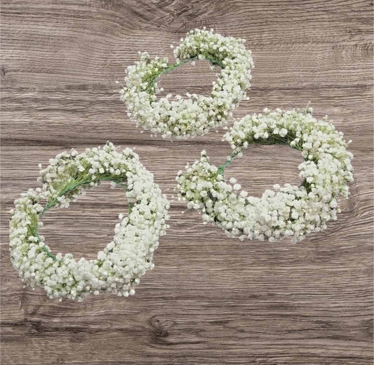 Baby's breath flower crowns