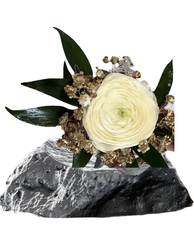 White Ranunculus Bracelet