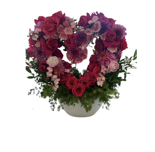 Heart-Shaped Floral Arrangement
