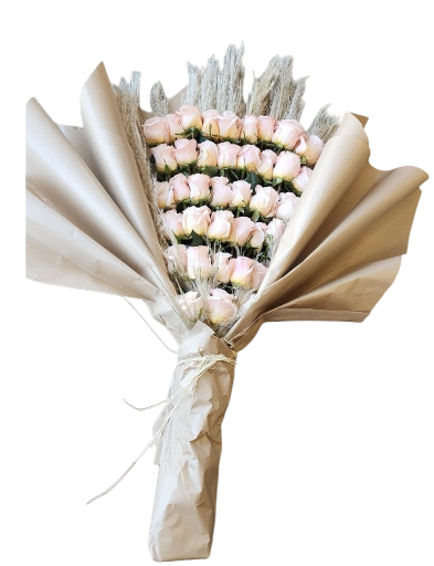 Proposal bouquet pink 40 rose