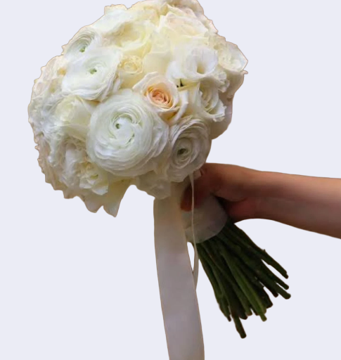 Elegant White Bridal Bouquet