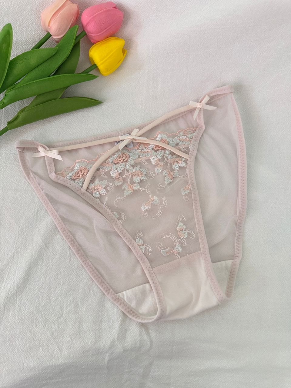 U16 网纱花卉蕾丝内裤
