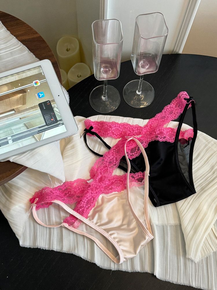 U11 蕾丝拼带内裤