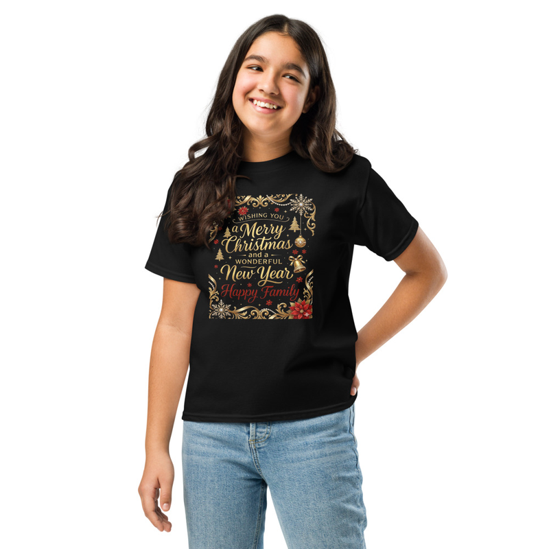 T-shirt de Noël et nouvel an | personnalisé pour les ados 