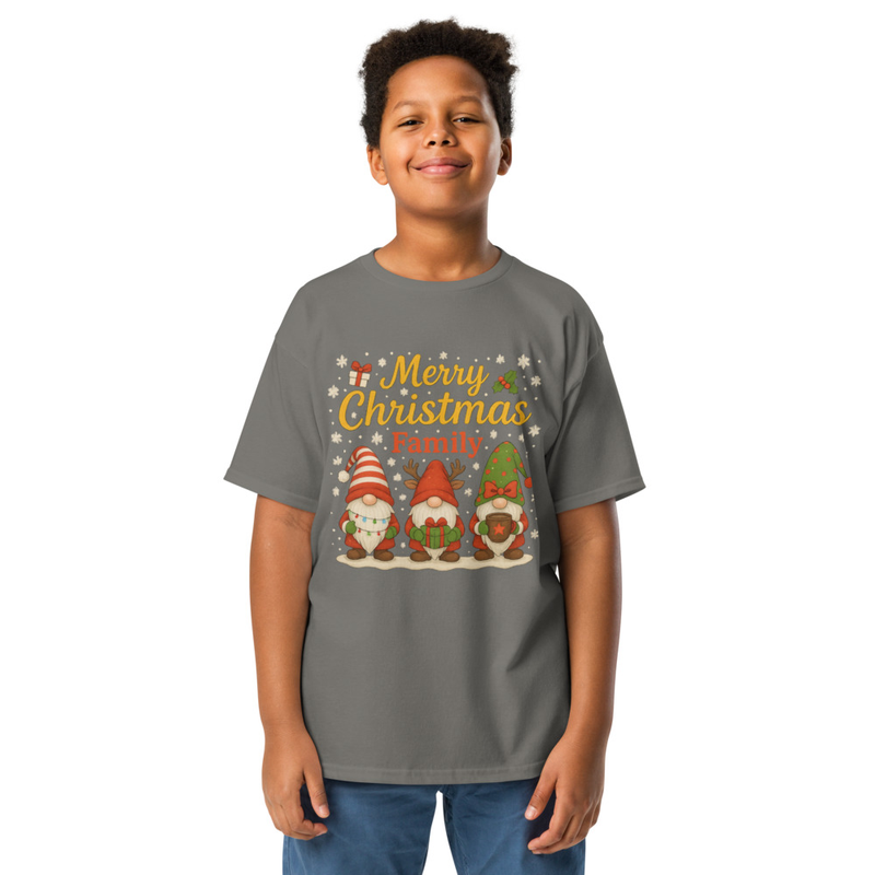 Christmas Gnome Family T-Shirt | Kids Matching Holiday Youth Tee