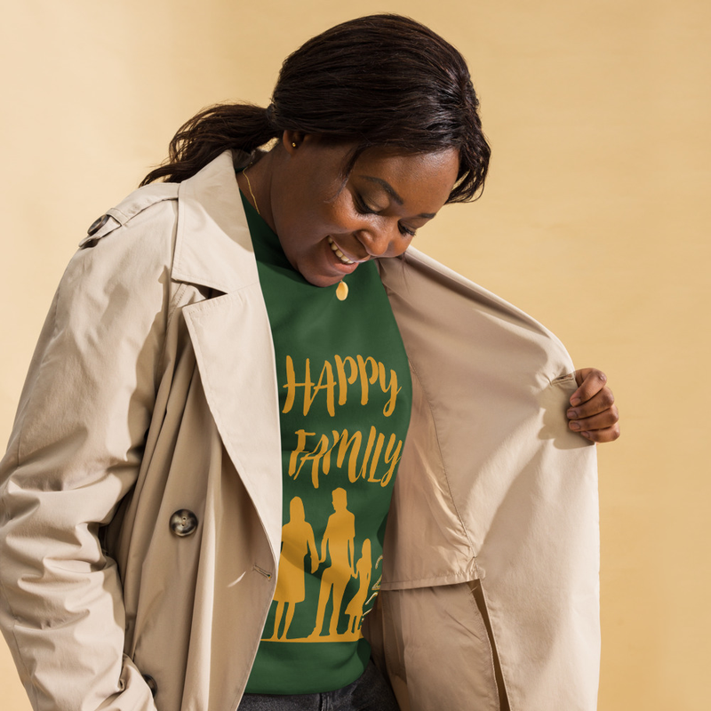 Sweat-shirt Premium Unisexe "Happy Family 2026" – Style doré festif et familial