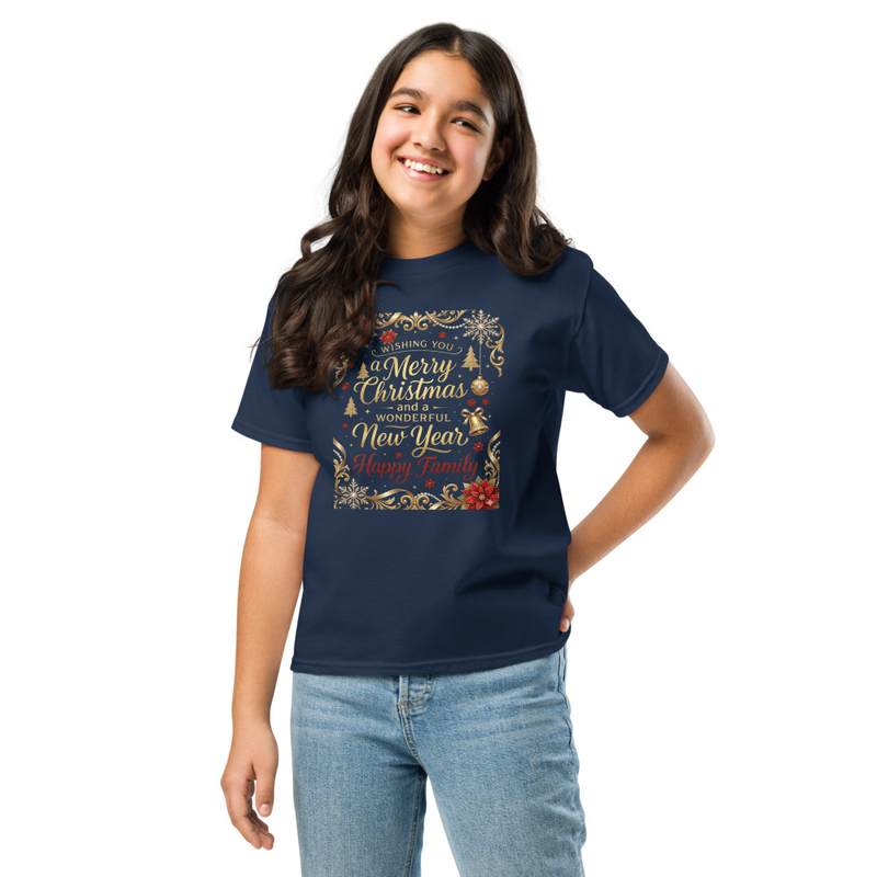 T-shirt de Noël et nouvel an | personnalisé pour les ados 